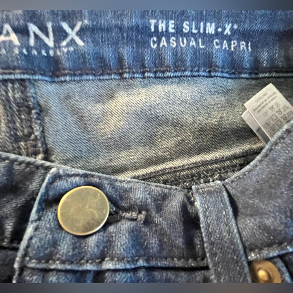 SPANX Blue Ankle Cropped Jeans size 30 NWT - Picture 4 of 9